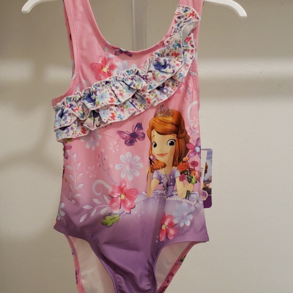 Disney Sofia the First Girls Swimsuit